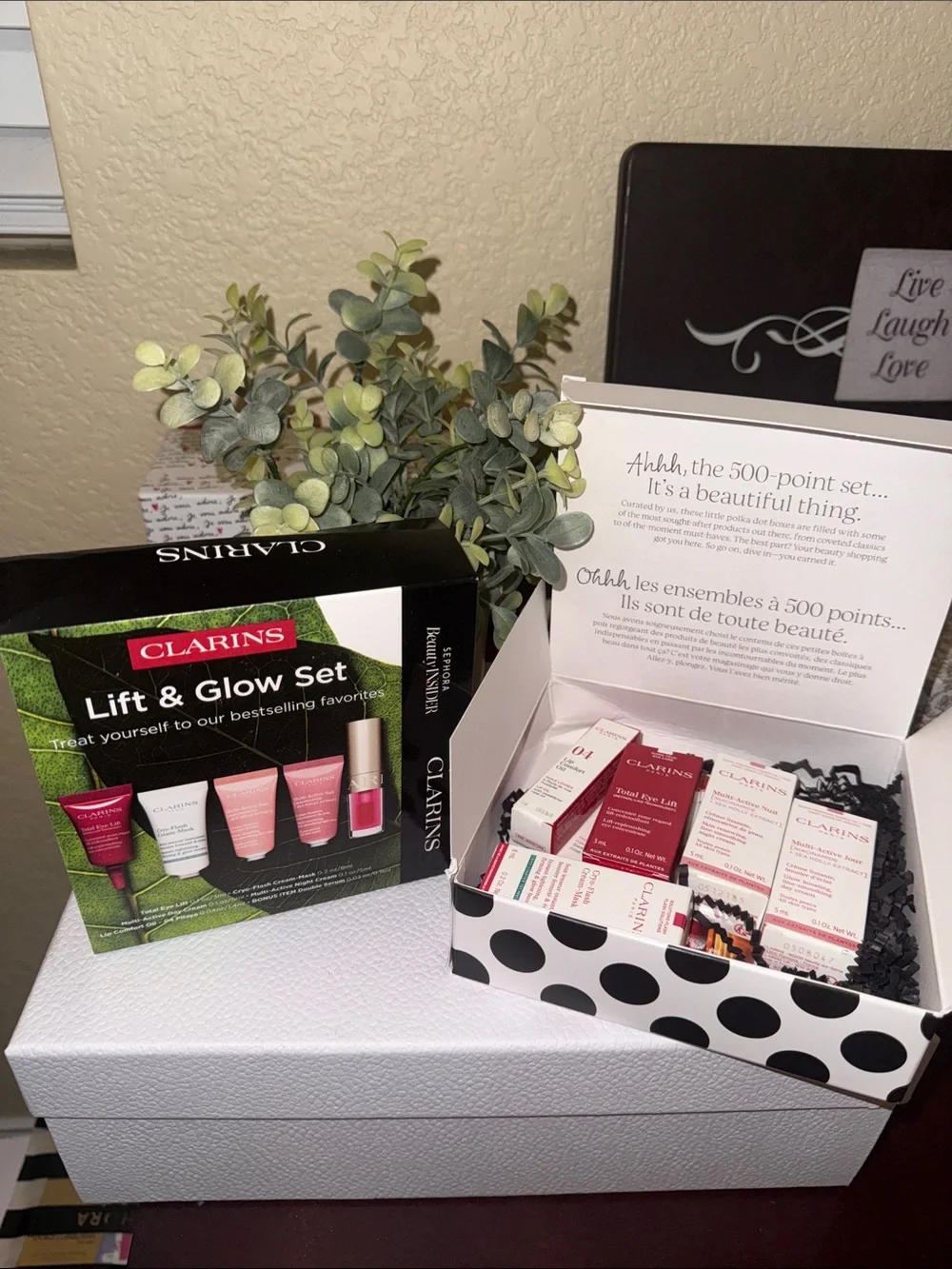 Clarins Lipstick & Skincare Set — Pink Shades